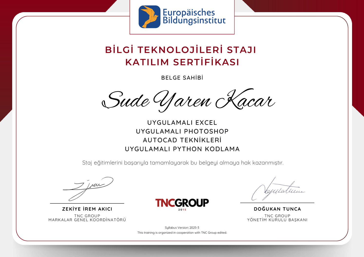 Power BI Certificate